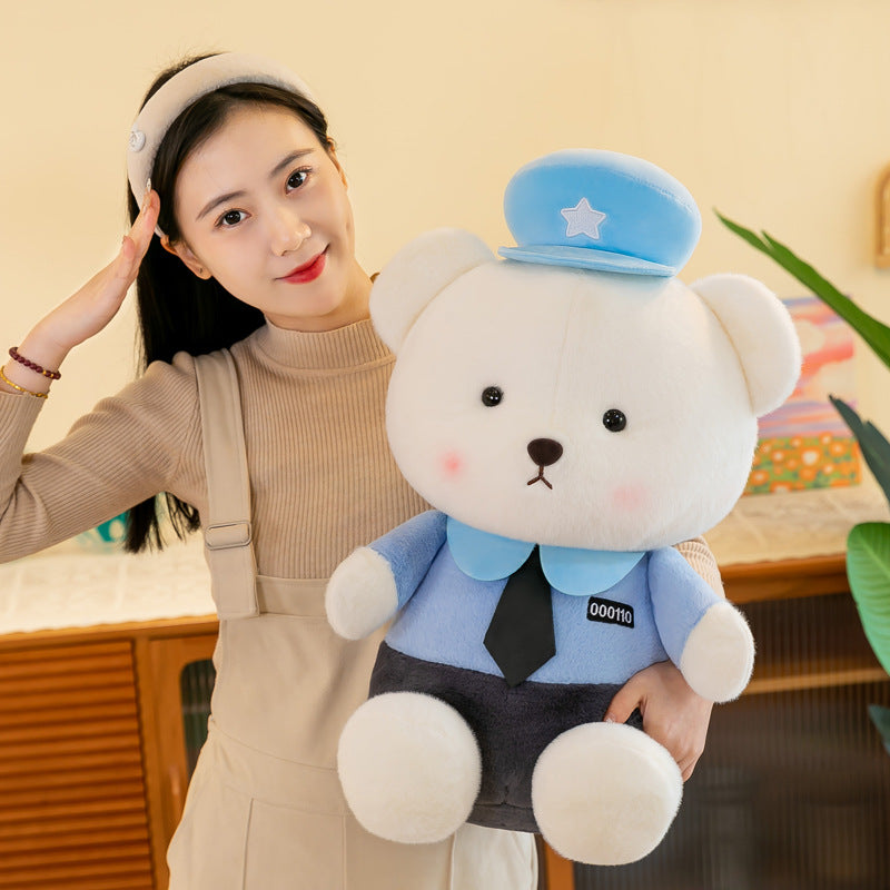 omgkawaii Stuffed Animals Cozy Bear Plush in Police Uniform