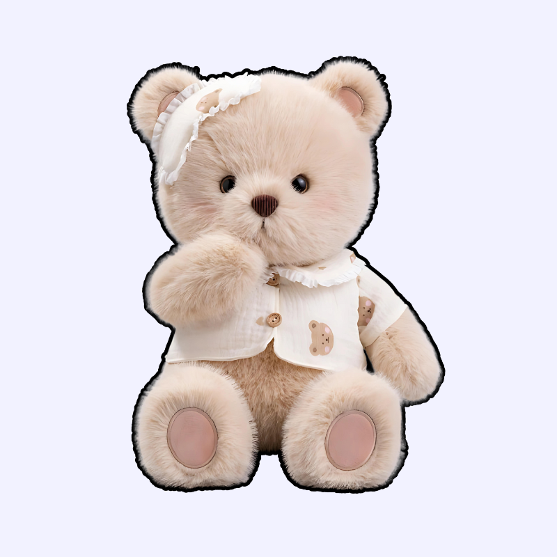 omgkawaii Stuffed Animals Cuddly Sleepytime Bear Plushie