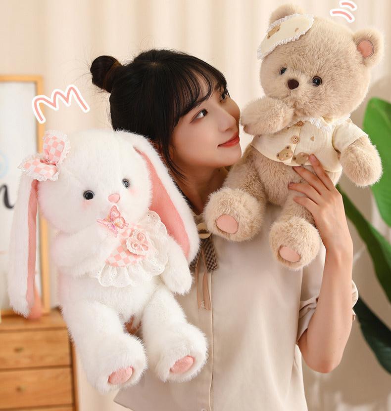 omgkawaii Stuffed Animals Cuddly Sleepytime Bear Plushie