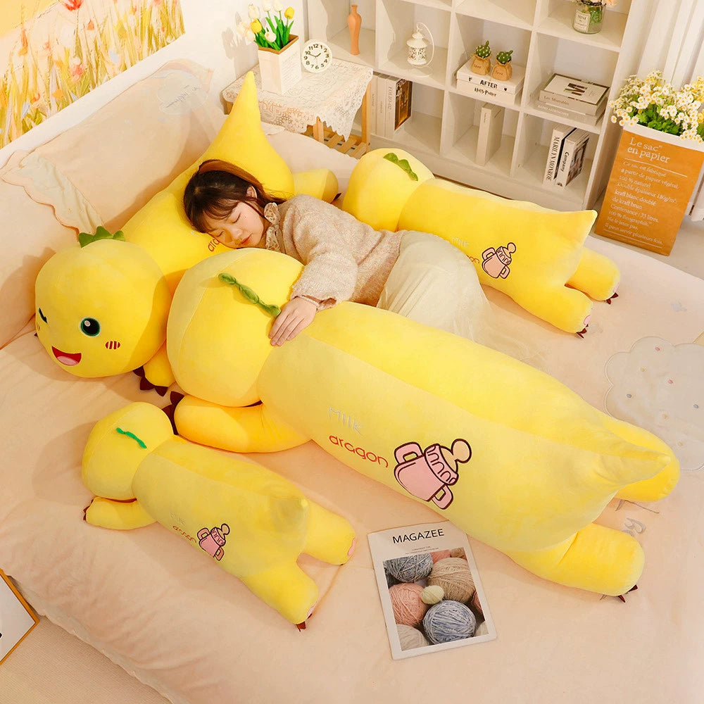 omgkawaii Stuffed Animals Cuddly Yellow Dragon Plush