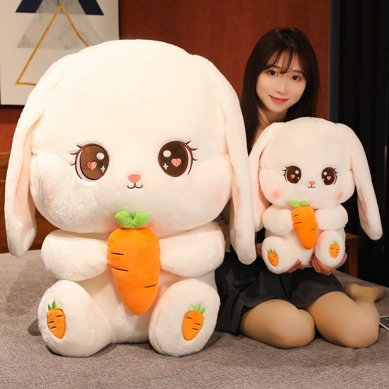 omgkawaii Stuffed Animals Cute Bunny Holding a Carrot Plush Toys