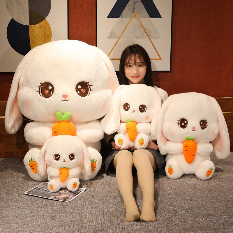 omgkawaii Stuffed Animals Cute Bunny Holding a Carrot Plush Toys