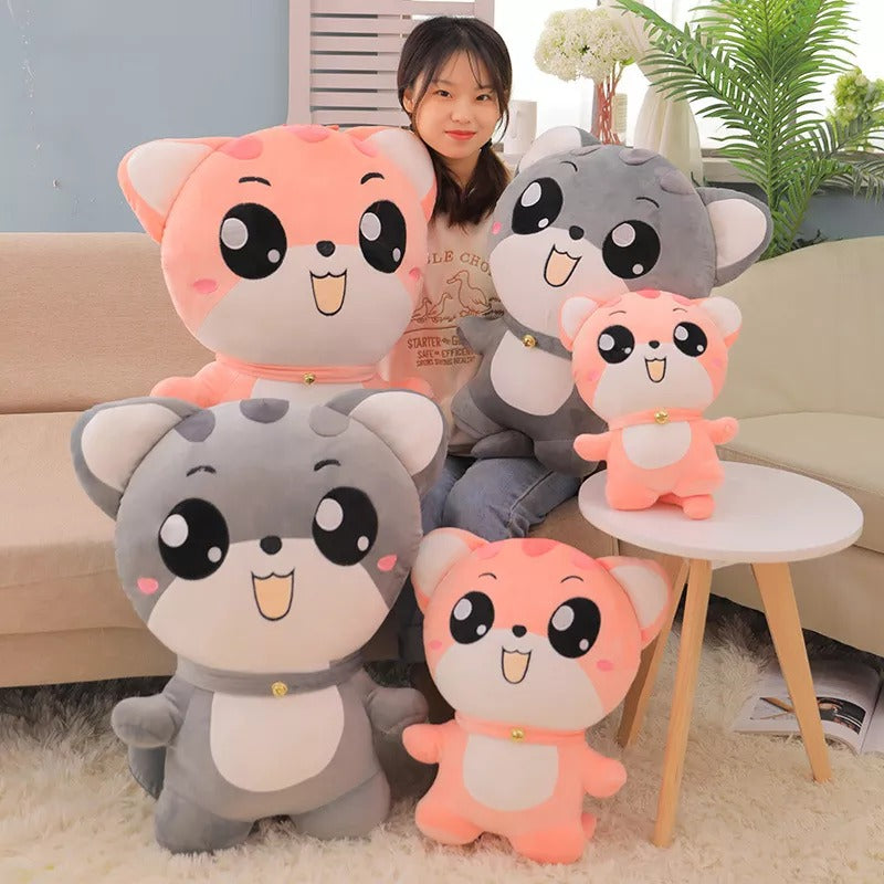 omgkawaii Stuffed Animals Cute Happy Cat Plush