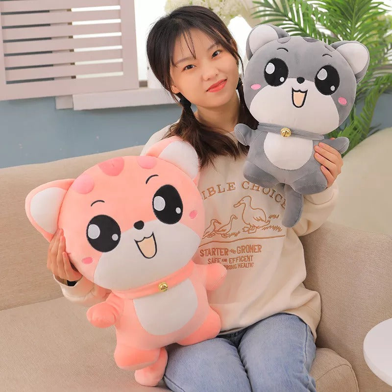 omgkawaii Stuffed Animals Cute Happy Cat Plush