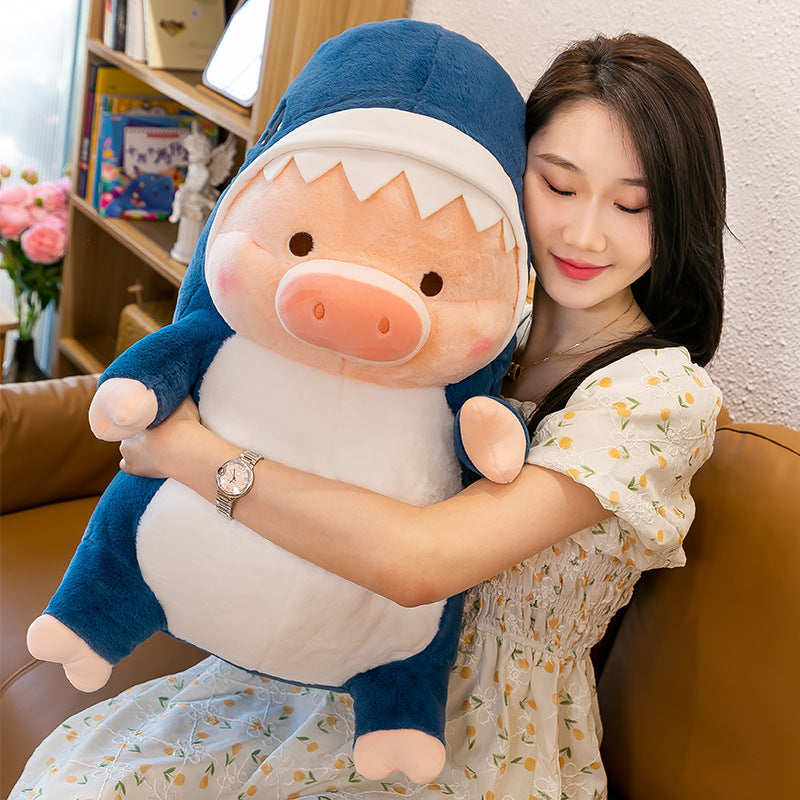 omgkawaii Stuffed Animals Dino and Shark Piggy Plushies