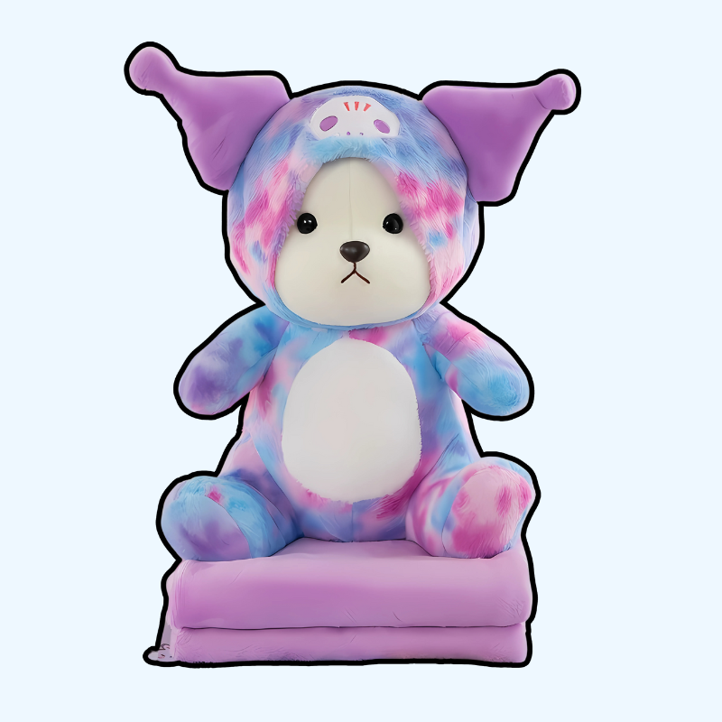 omgkawaii Stuffed Animals Dreamy Pastel Bunny Bear Plush with Blanket