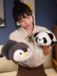 omgkawaii Stuffed Animals Flip Friends Plush: Panda to Penguin