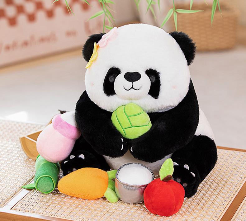 omgkawaii Stuffed Animals Fluffy Panda Blossom Plush