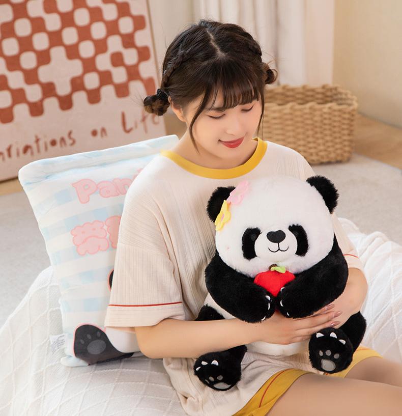 omgkawaii Stuffed Animals Fluffy Panda Blossom Plush