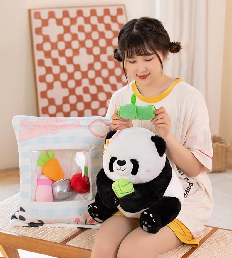 omgkawaii Stuffed Animals Fluffy Panda Blossom Plush