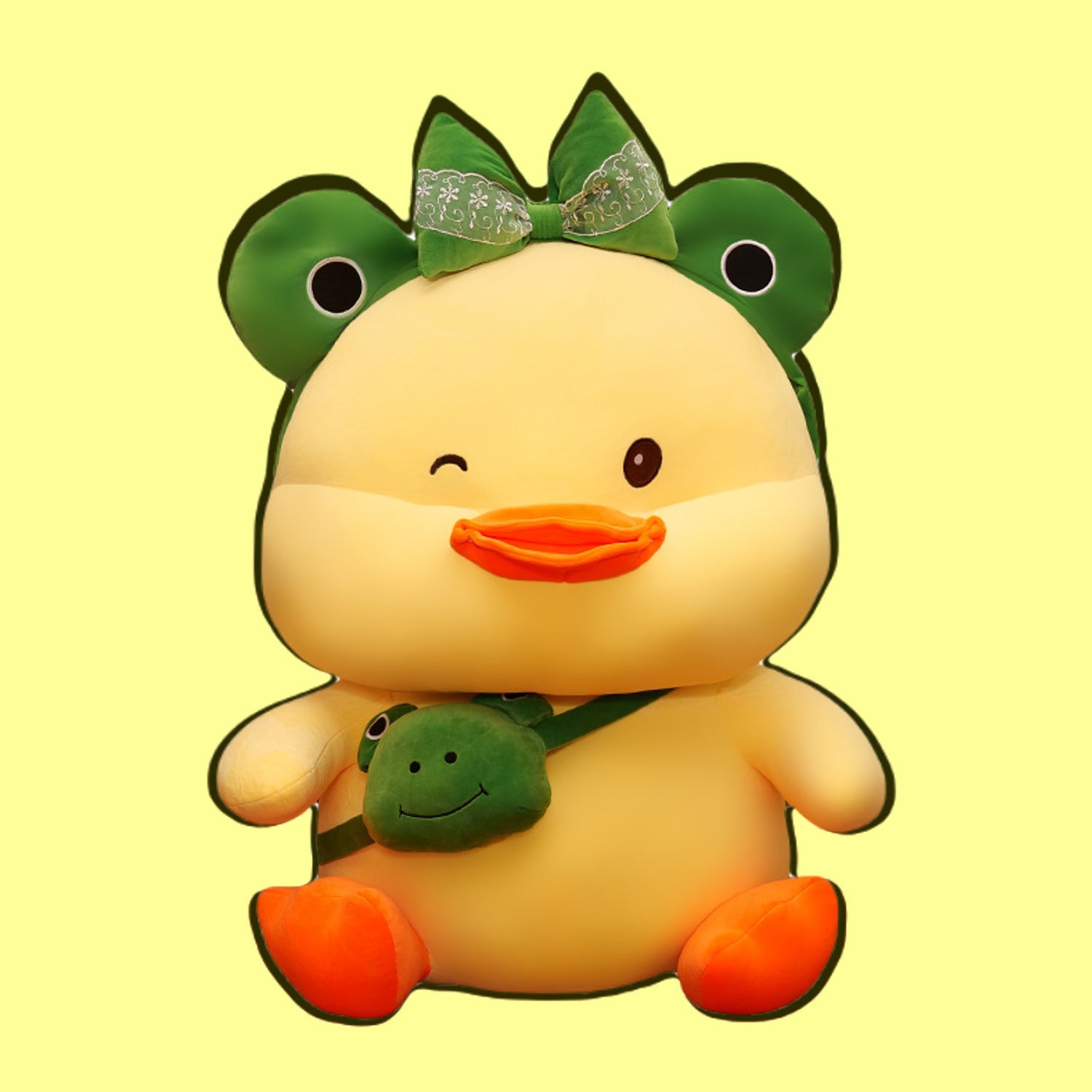omgkawaii Stuffed Animals Frog Duck / 35 CM Cutie Cuddly Duck Stuffed Animal Soft Toys