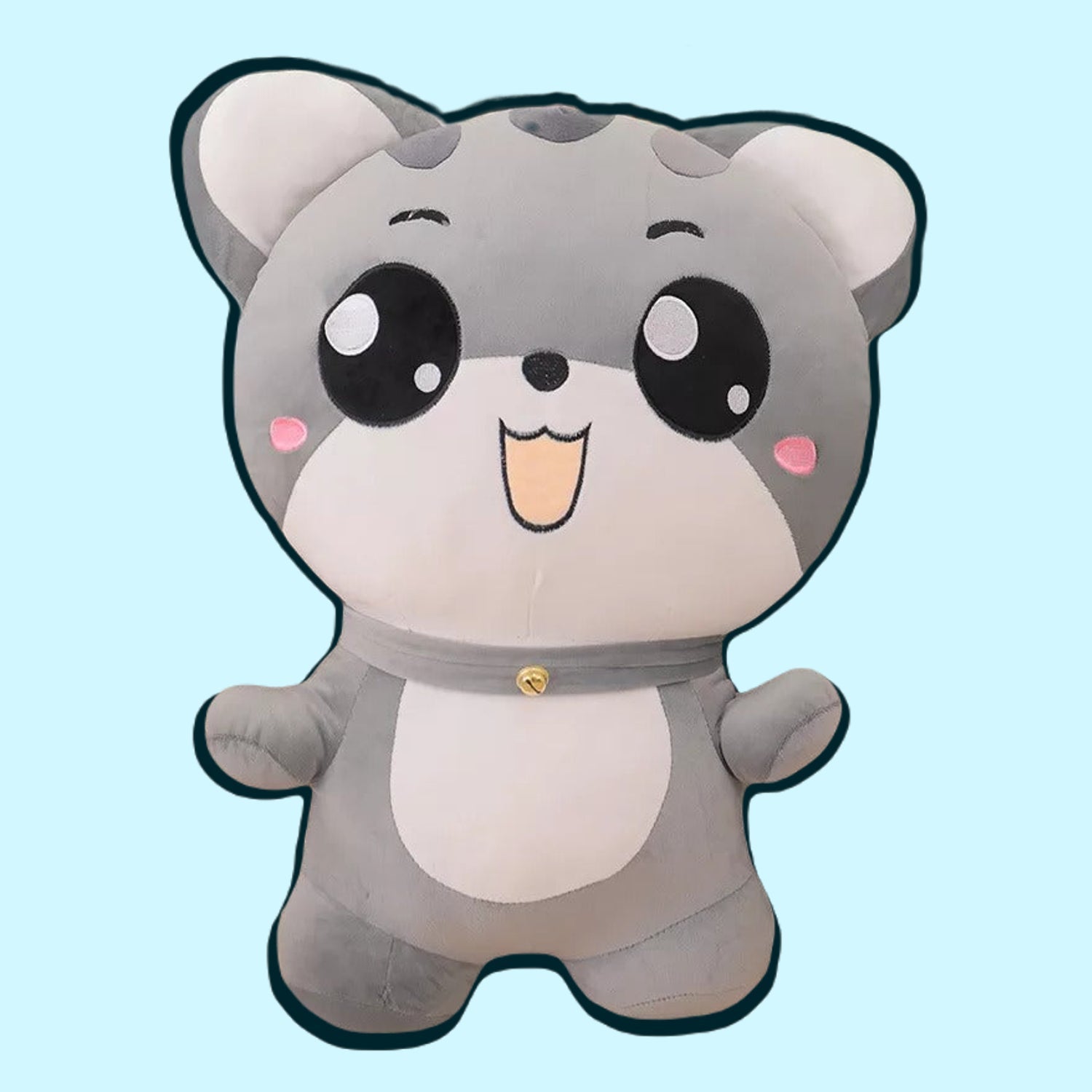 omgkawaii Stuffed Animals Gray / 35 CM Cute Happy Cat Plush