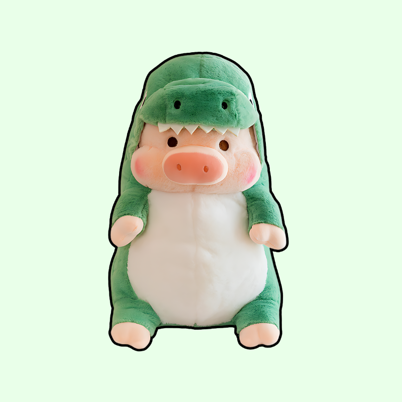 Peluche cerdito dinosaurio on sale