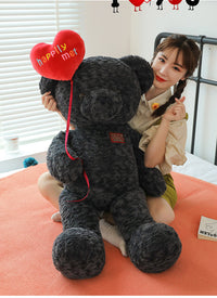 omgkawaii Stuffed Animals Happily Met Teddy Bear with Heart Balloon