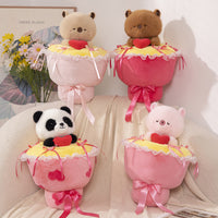 omgkawaii Stuffed Animals Heartfelt Panda Gift Bouquet Plush