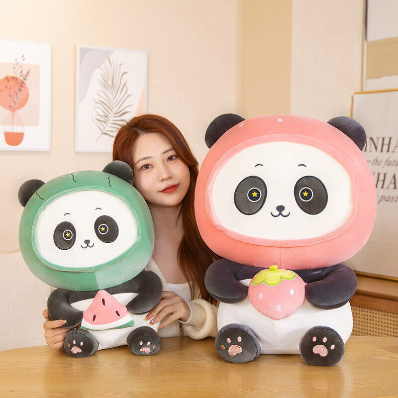 omgkawaii Stuffed Animals Kawaii Panda with Fruits Plushie