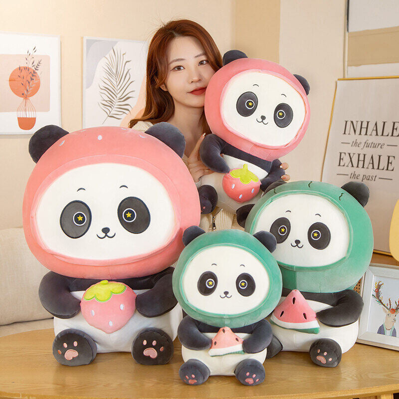 omgkawaii Stuffed Animals Kawaii Panda with Fruits Plushie