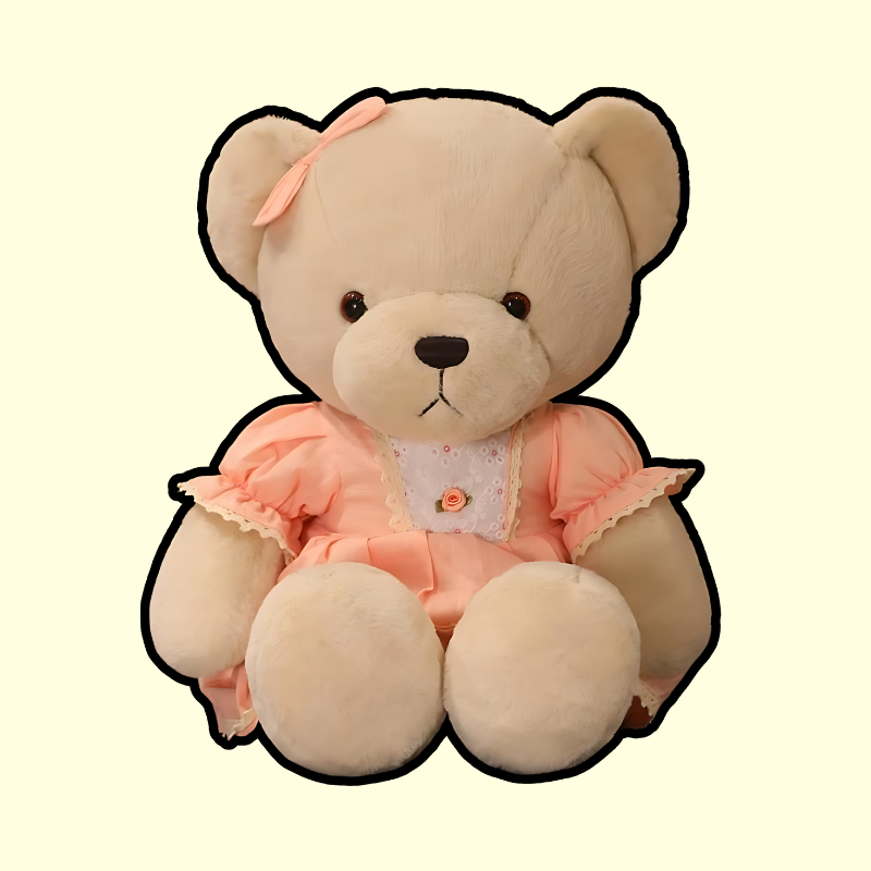 omgkawaii Stuffed Animals Orange / 40 CM Darling Teddy Bear in Elegant Dress Collection