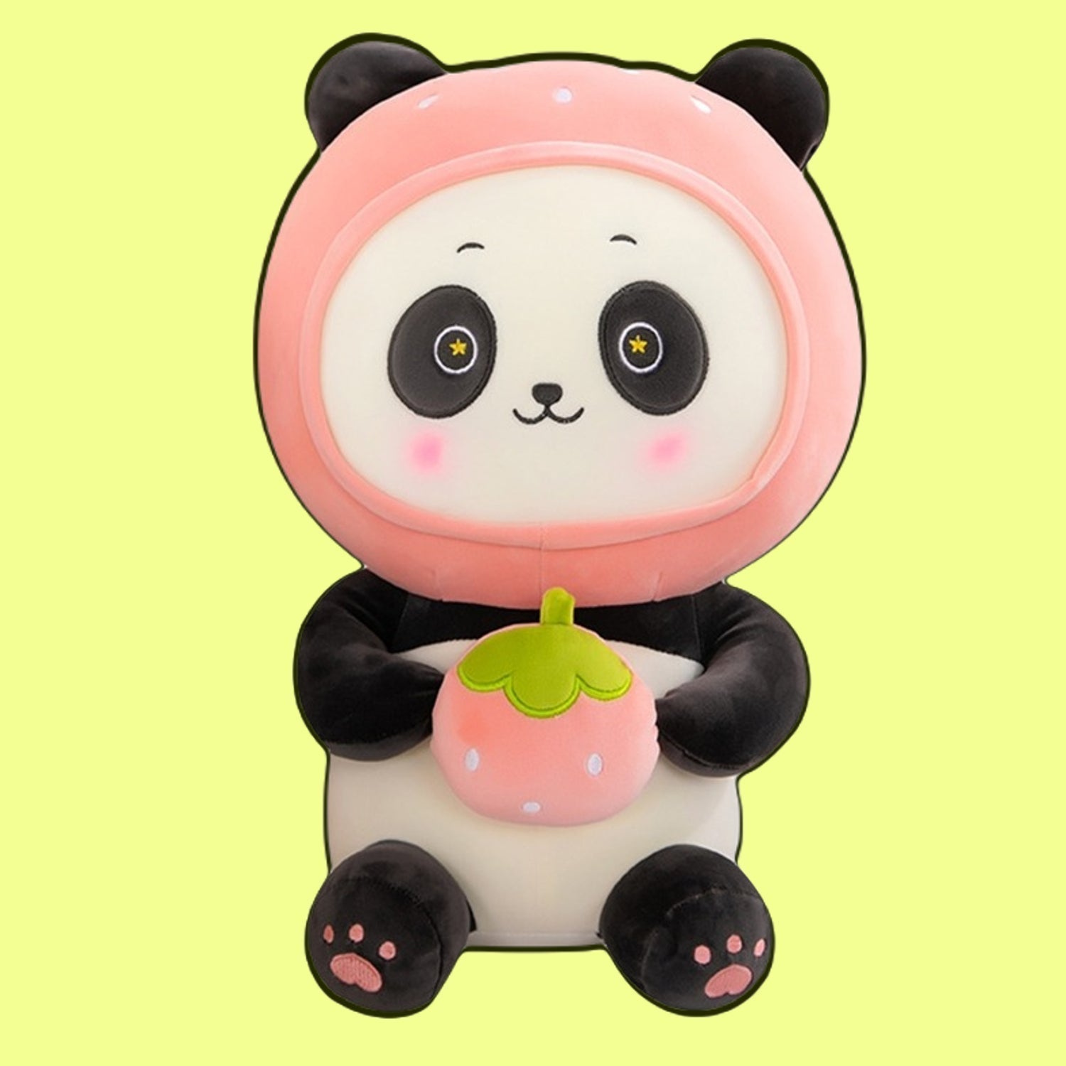 Kawaii Panda with Fruits Plushie
