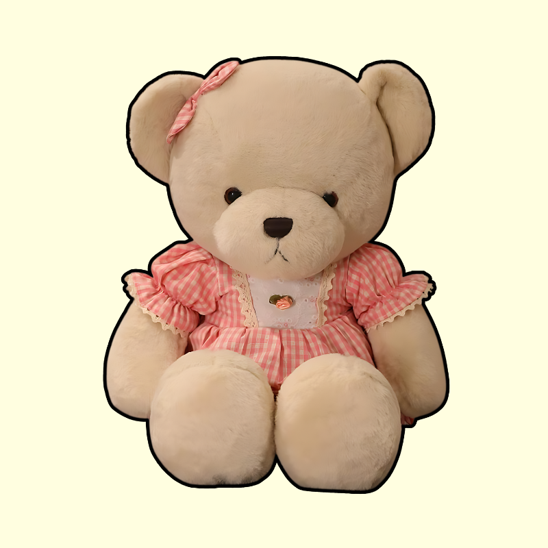 omgkawaii Stuffed Animals Pink / 40 CM Darling Teddy Bear in Elegant Dress Collection