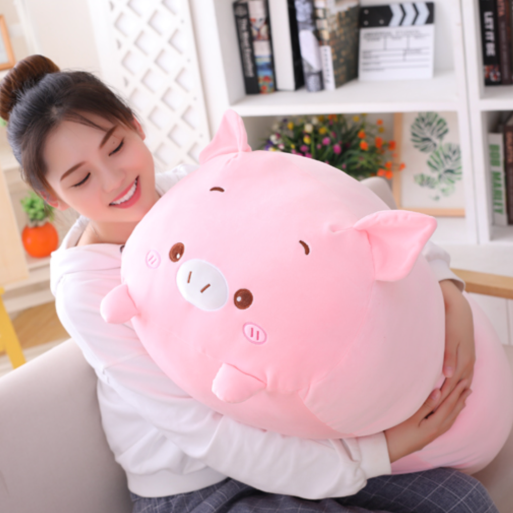 omgkawaii Stuffed Animals Pink Pig Plush Toy