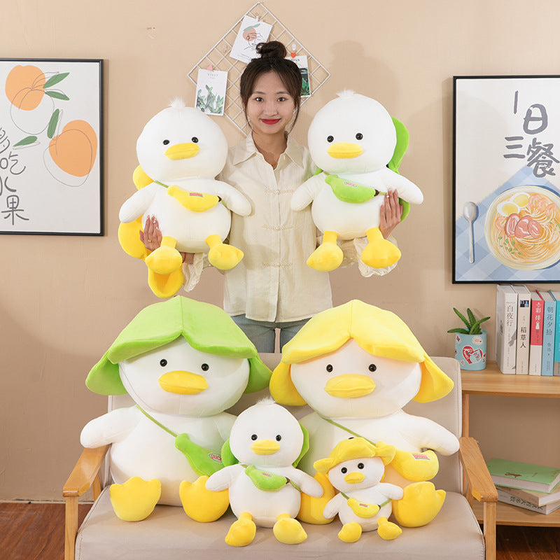 Quack tastic Banana Hat Duck Plushie