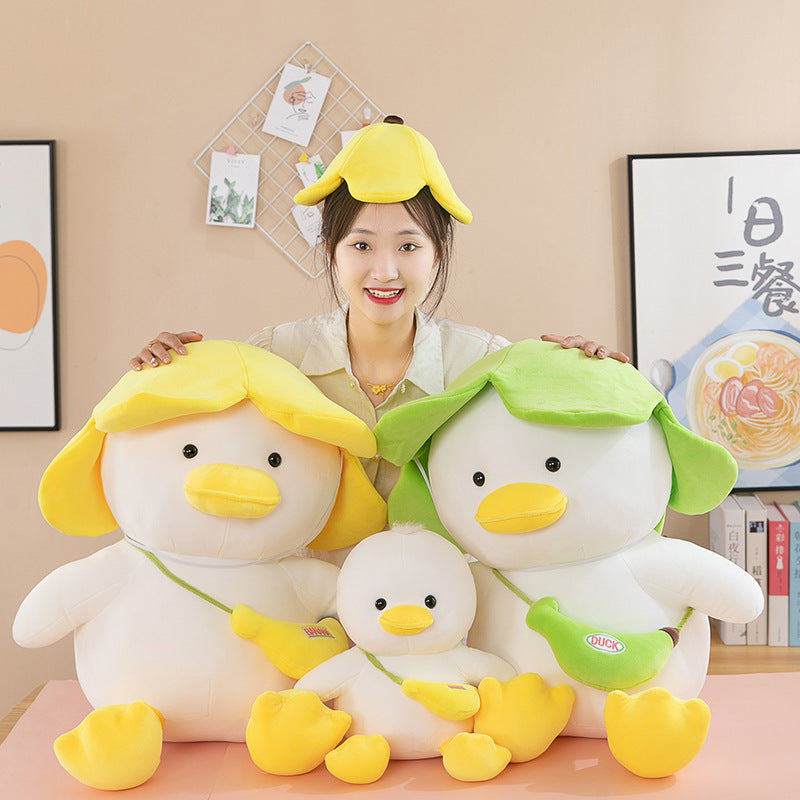 omgkawaii Stuffed Animals Quack-tastic Banana-Hat Duck Plushie