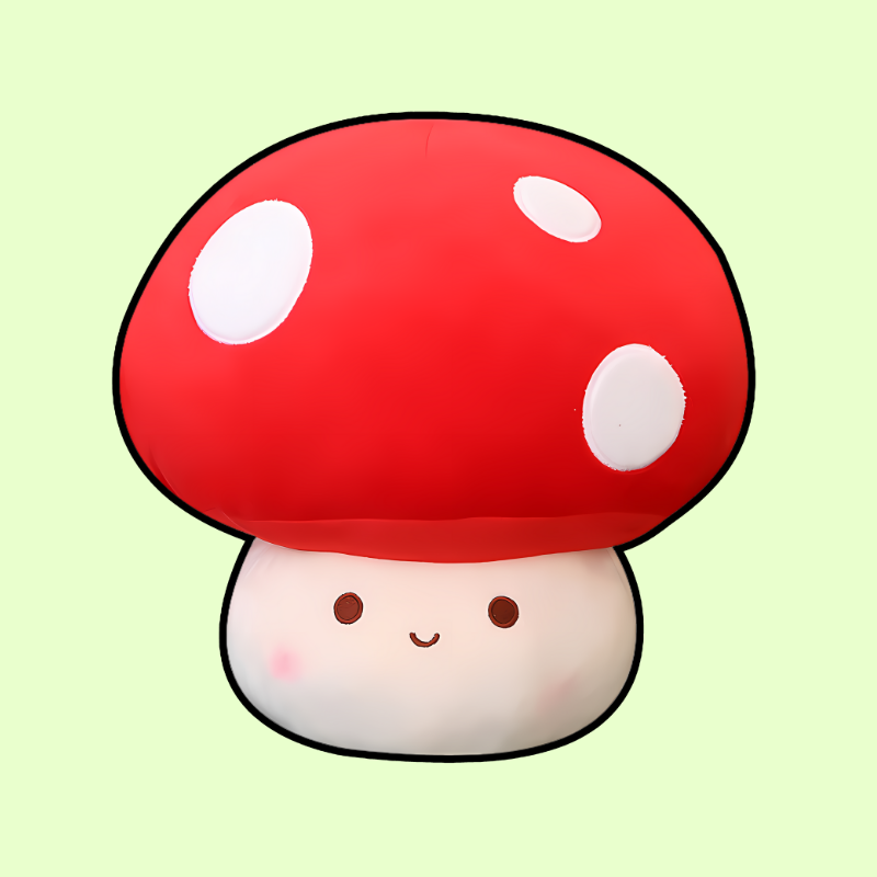 omgkawaii Stuffed Animals Red / 30 CM Cheery Mushroom Plush: A Cuddly Red Delight