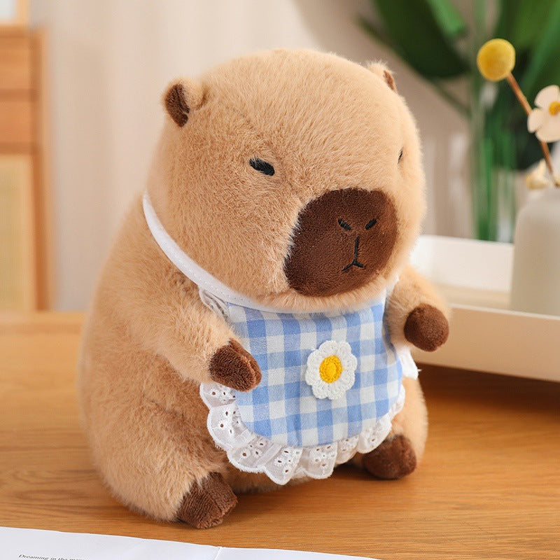 omgkawaii Stuffed Animals Snug Capybara Plush in Cozy Nest