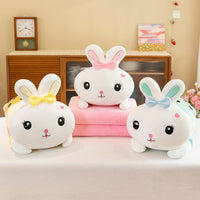 omgkawaii Stuffed Animals Snuggle Bunny Plush with Cozy Blanket