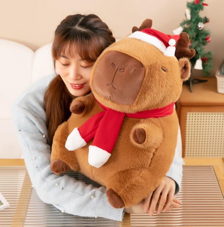 omgkawaii Stuffed Animals Snuggly Holiday Reindeer Capybara Plush