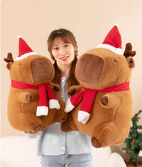 omgkawaii Stuffed Animals Snuggly Holiday Reindeer Capybara Plush