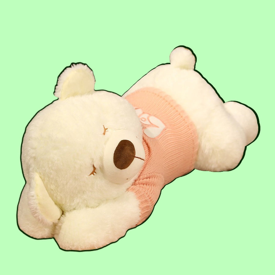 omgkawaii Stuffed Animals White / 80 CM Giant Sleeping Teddy Bear Plush Toy