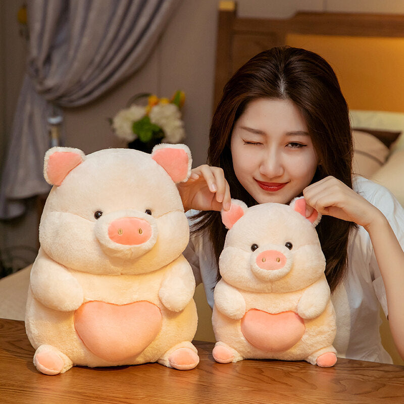 omgkawaii The Loveable Pig Plushie with a Heart