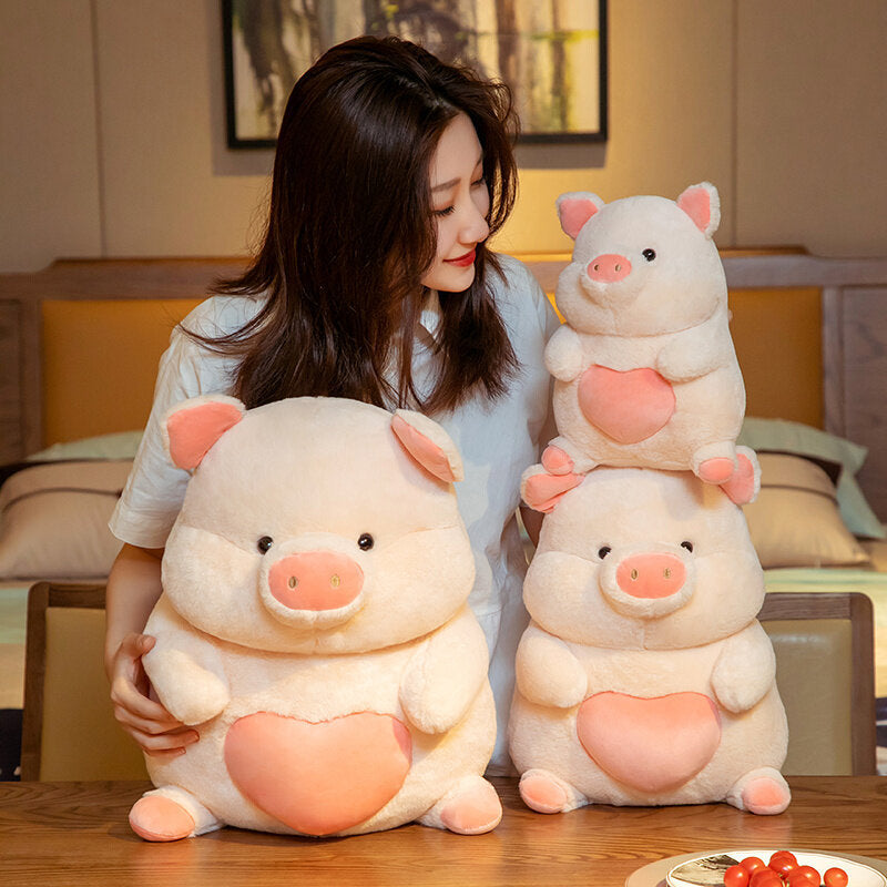 omgkawaii The Loveable Pig Plushie with a Heart