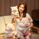 omgkawaii The Loveable Pig Plushie with a Heart
