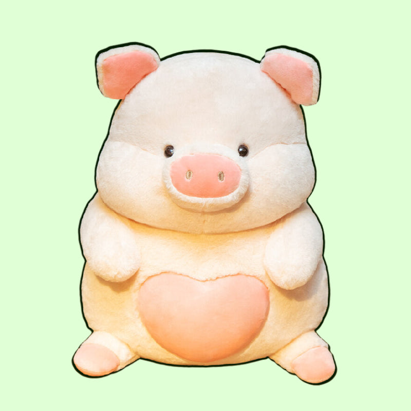 omgkawaii The Loveable Pig Plushie with a Heart