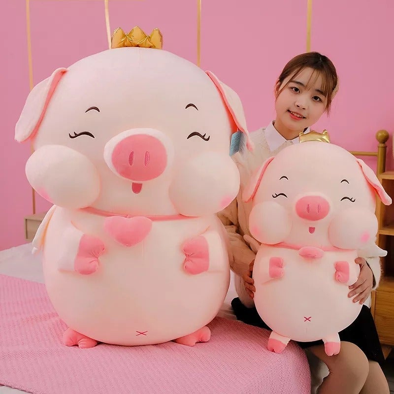 omgkawaii Cute Angel Pig with crown