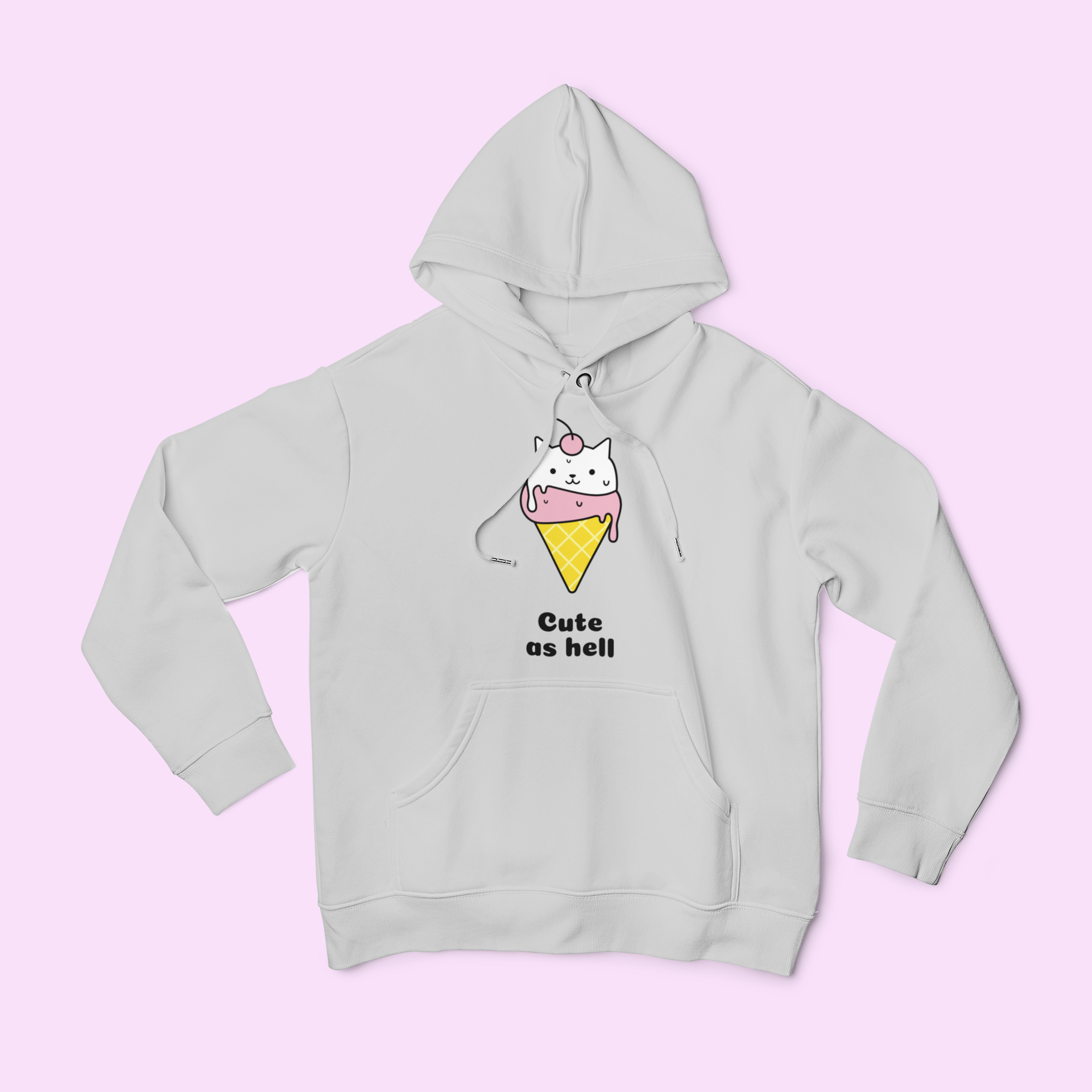 Cute as hell Ice Cream Hoodie omgkawaii