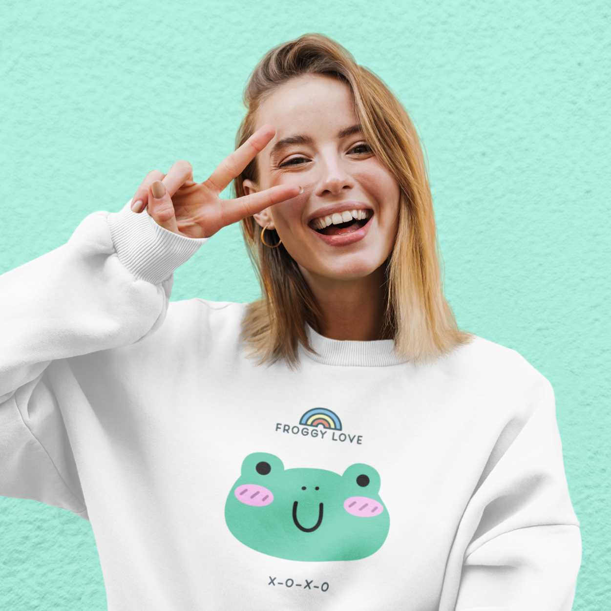 omgkawaii Froggy Unisex Sweatshirt