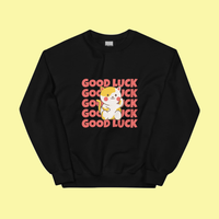 omgkawaii 🧥 Hoodies Black / S Kawaii Good Luck Cat Unisex Sweatshirt