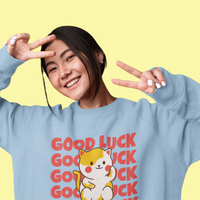 omgkawaii Kawaii Good Luck Cat Unisex Sweatshirt