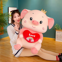 omgkawaii 🐰 Land Animals Plushies Cute Heart Pig Doll