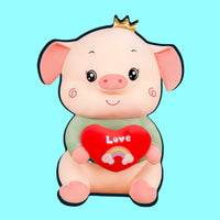 omgkawaii 🐰 Land Animals Plushies Green / 40 CM PRE-ORDER Cute Heart Pig Doll