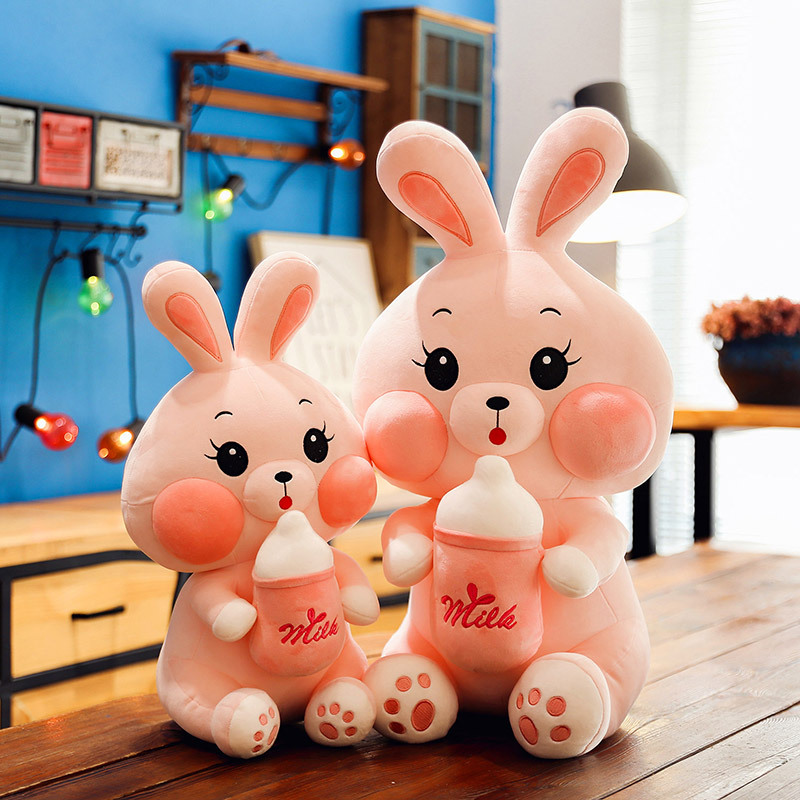 omgkawaii 🐰 Land Animals Plushies Kawaii Pink Bottle Rabbit