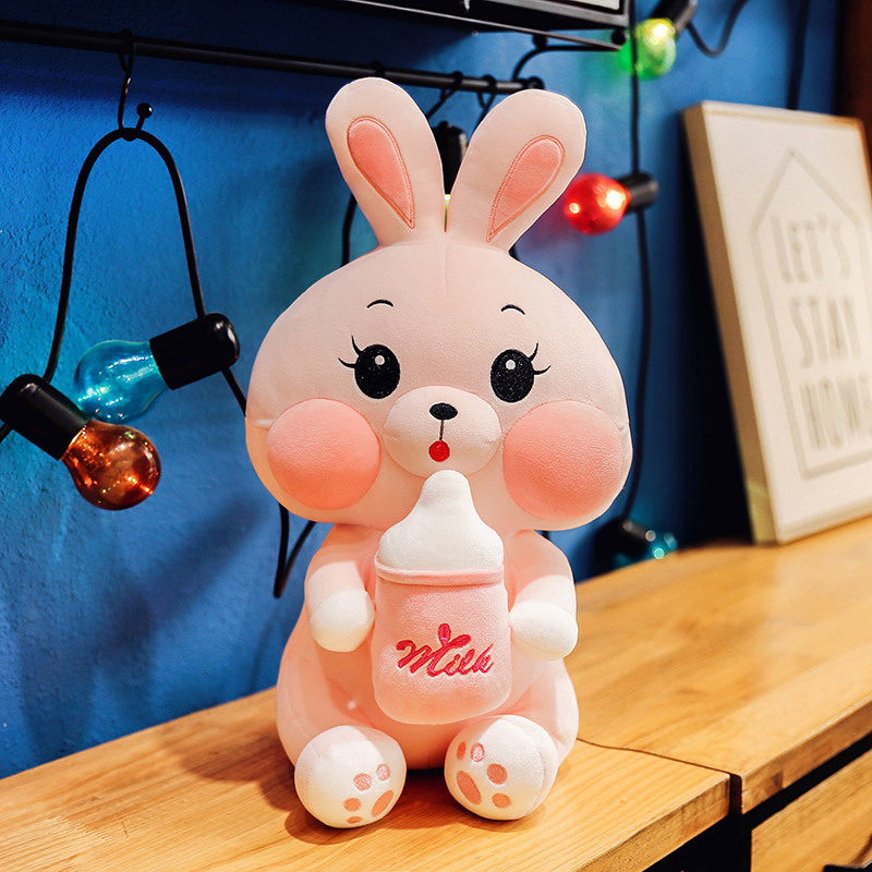 omgkawaii 🐰 Land Animals Plushies Kawaii Pink Bottle Rabbit