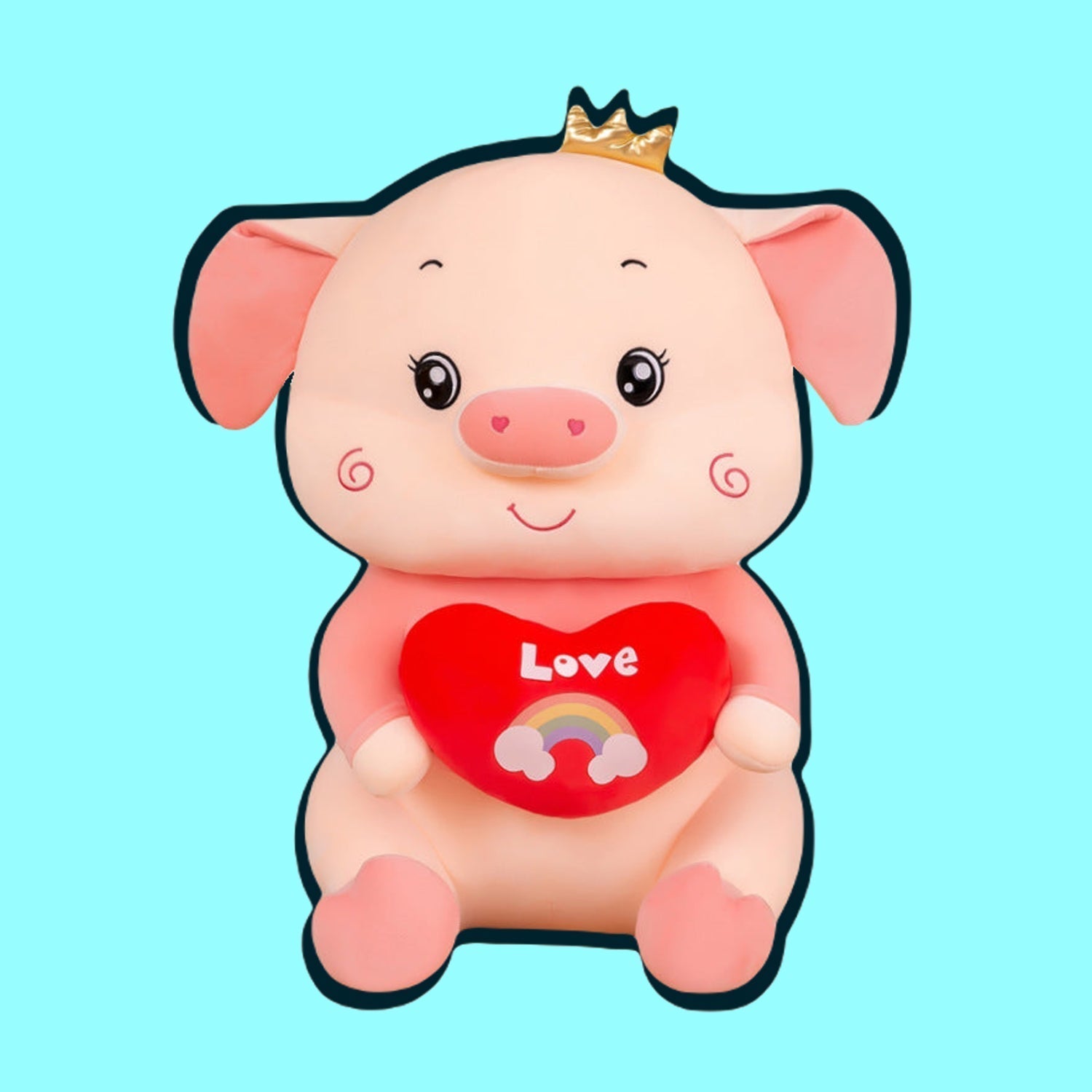 Cute Heart Pig Doll