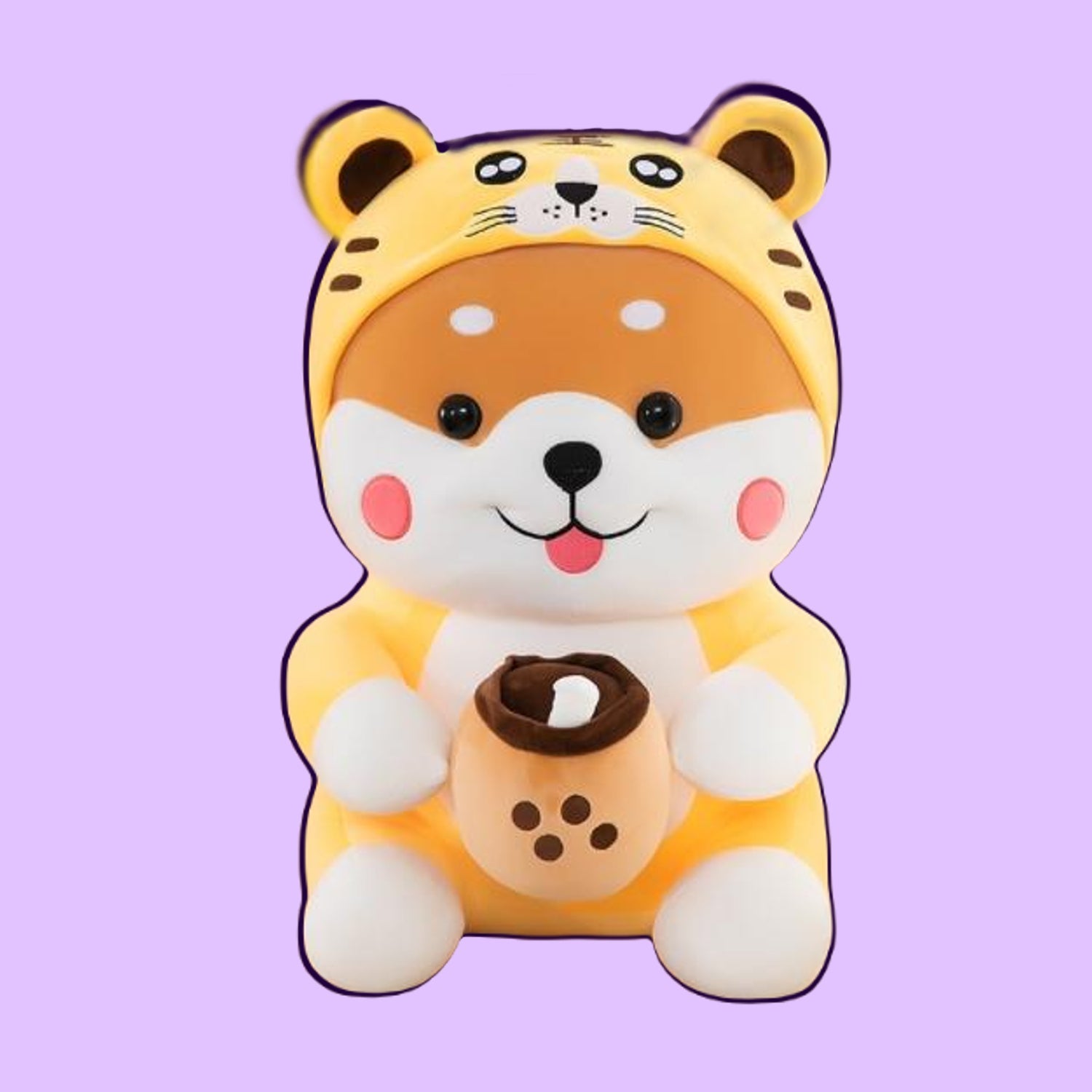 omgkawaii Stuffed Animals Brown / 35 CM Milk Tea Dog Turns Into Tiger Plush Toy