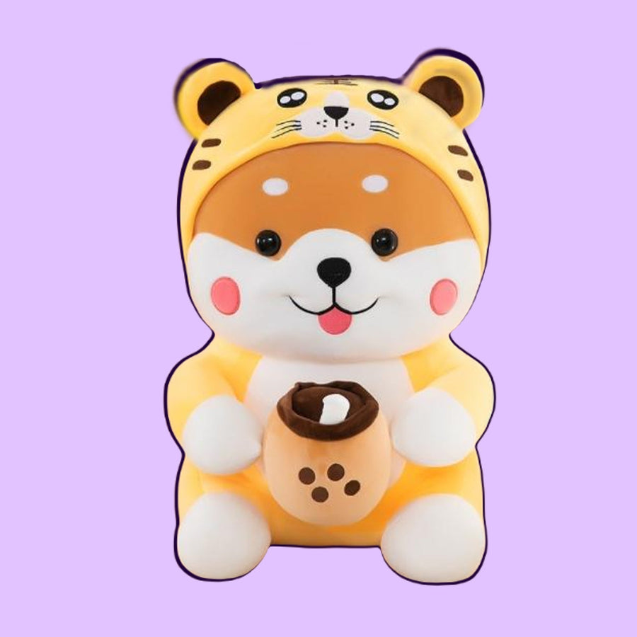 omgkawaii Stuffed Animals Brown / 35 CM Milk Tea Dog Turns Into Tiger Plush Toy