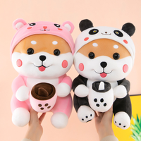 omgkawaii Stuffed Animals Milk Tea Dog Turns Into Tiger Plush Toy